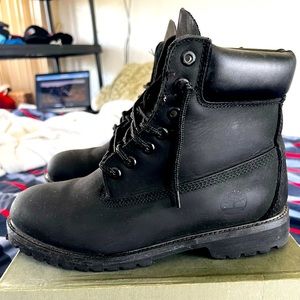 Timberland Boots Sz9.5-10 black on black